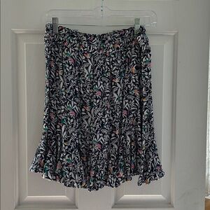 LOFT Multicolor Floral Skirt